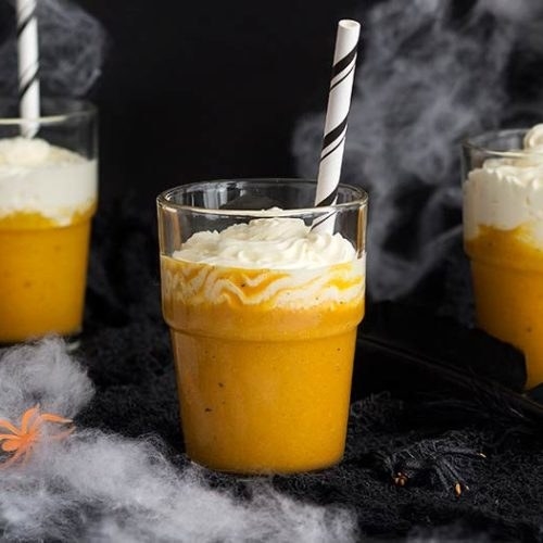 Chilled Curried Pumpkin Soup “Milkshakes”