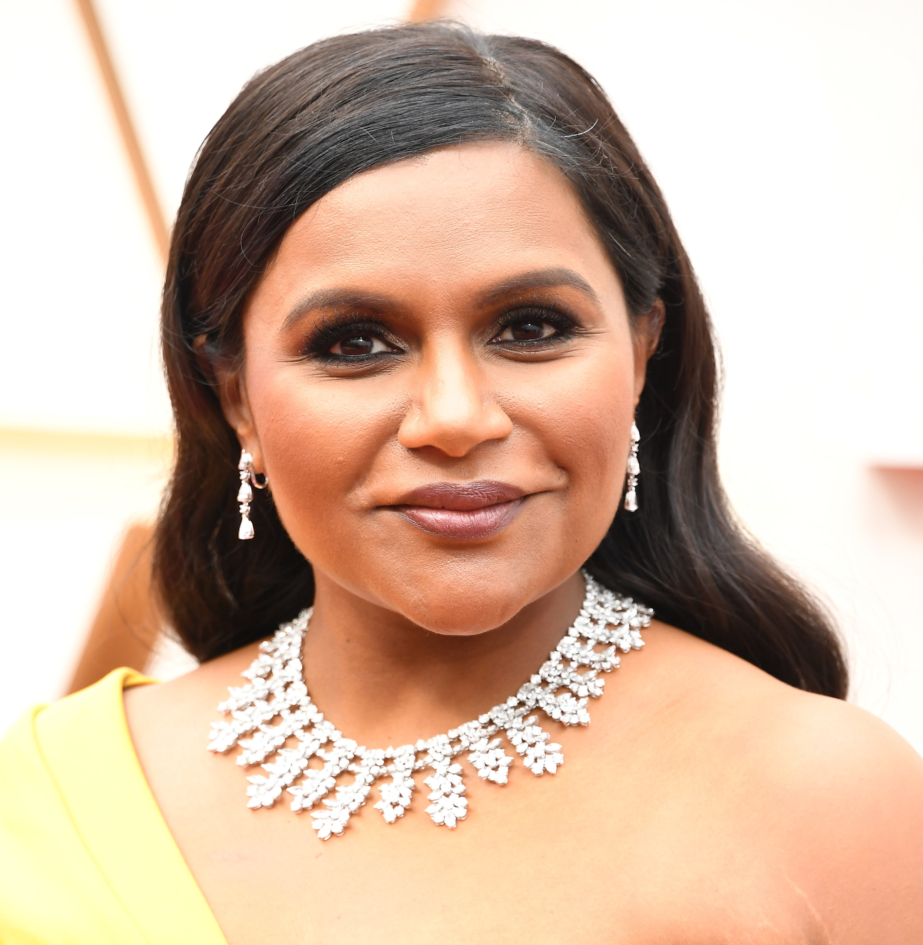 Mindy Kaling is pictured at the Academy Awards in 2020