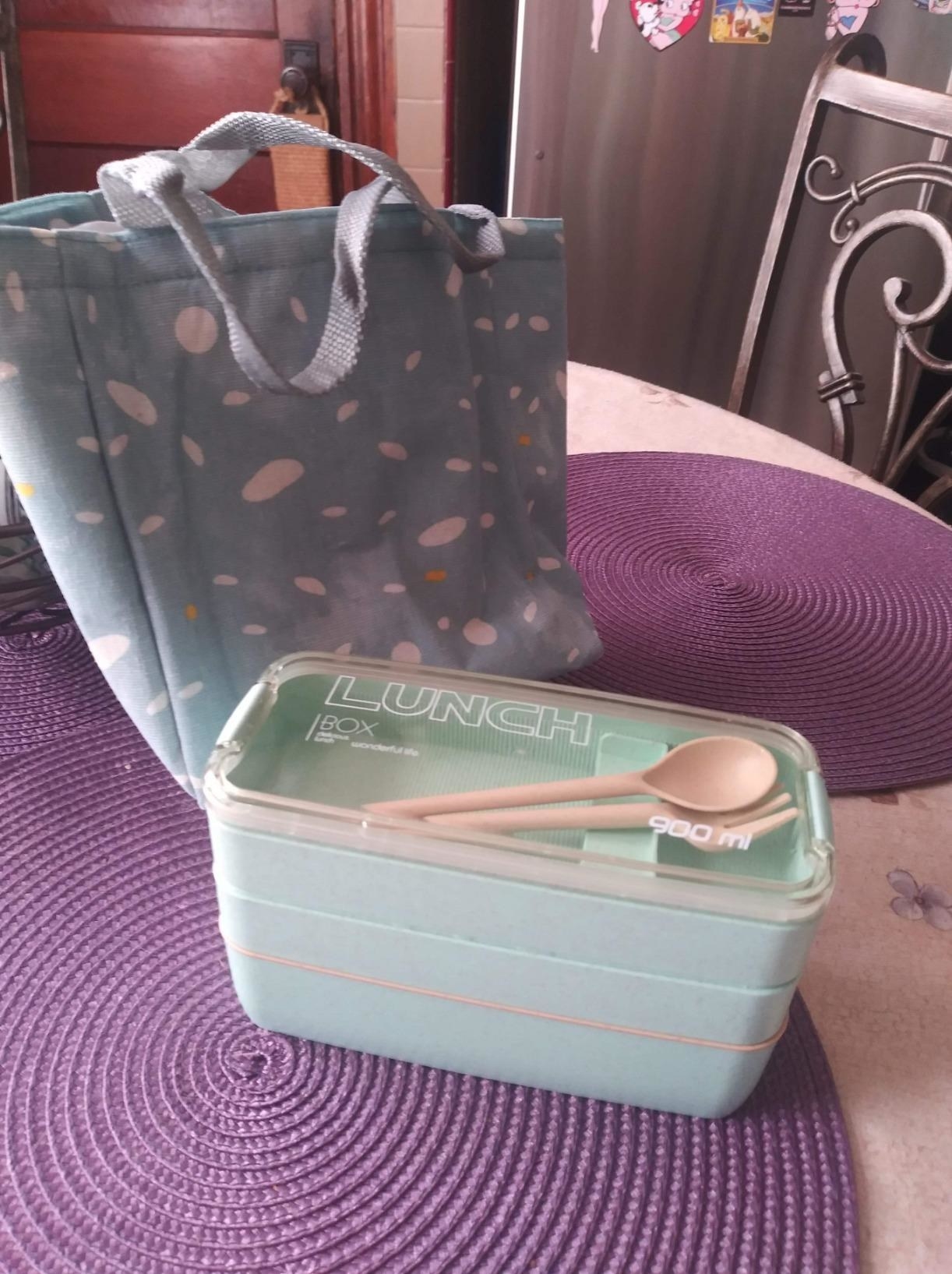 Wonderful Life Lunch Box Delicious Lunch 900mL, Lunch Bag, Utensils, Thermo  etc