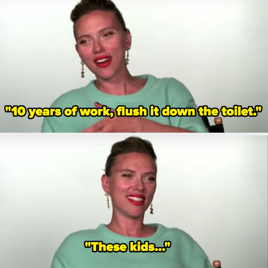 Scarlett said, &quot;10 years of work, flush it down the toilet. These kids...&quot;