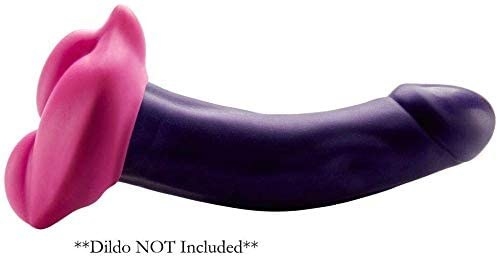 Pink cushion with purple dildo (not included)
