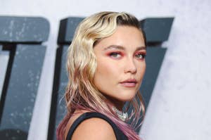Florence Pugh at the "Black Widow" premiere in 2021