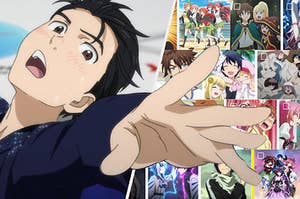 Yuri from Yuri on ice dramatically reaching for 131 anime shows