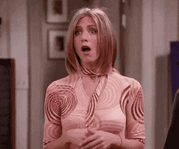 Another GIF from Friends, same character, clapping