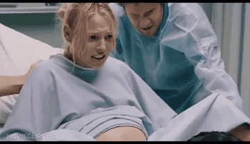 Katherine Heigl giving birth in &quot;knocked up.&quot;