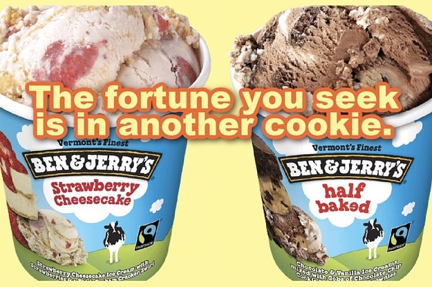 Eat Some Ben & Jerry's Ice Cream To Get A Funny And Random Fortune