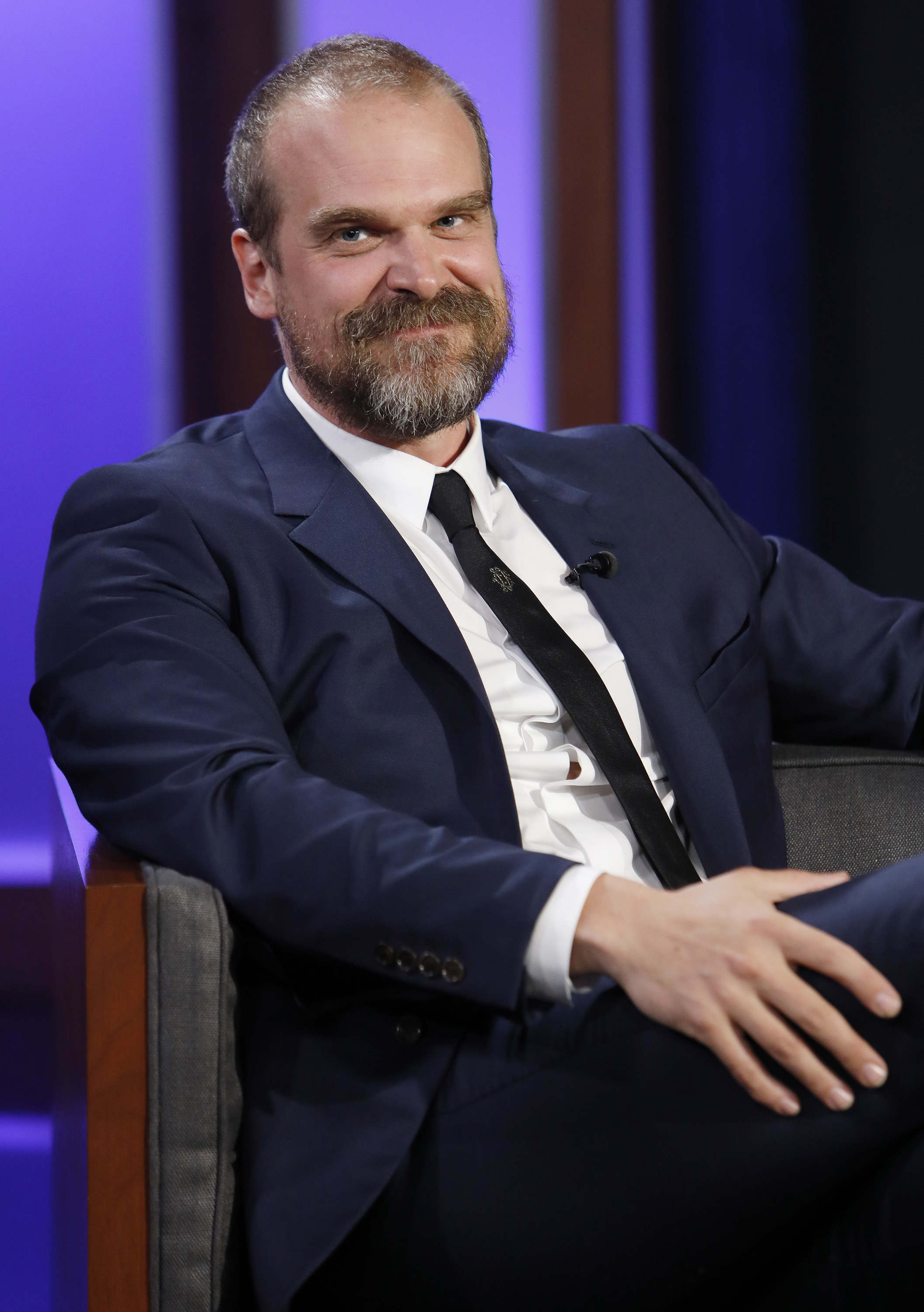 David Harbour appears on Jimmy Kimmel Live!