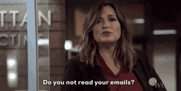 Olivia asks, &quot;Do you not read your emails?&quot;