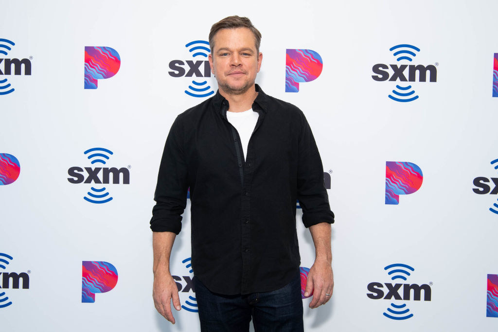 Matt Damon attends &#x27;Matt Damon visits the SiriusXM Hollywood studios