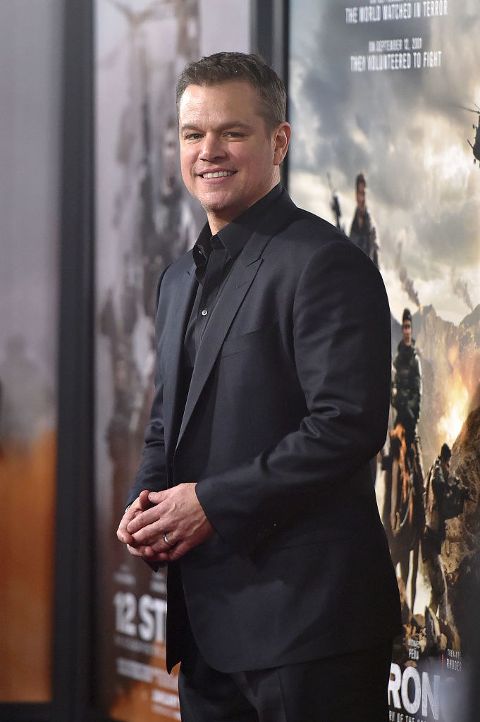 Matt Damon attends the &quot;12 Strong&quot; World Premiere