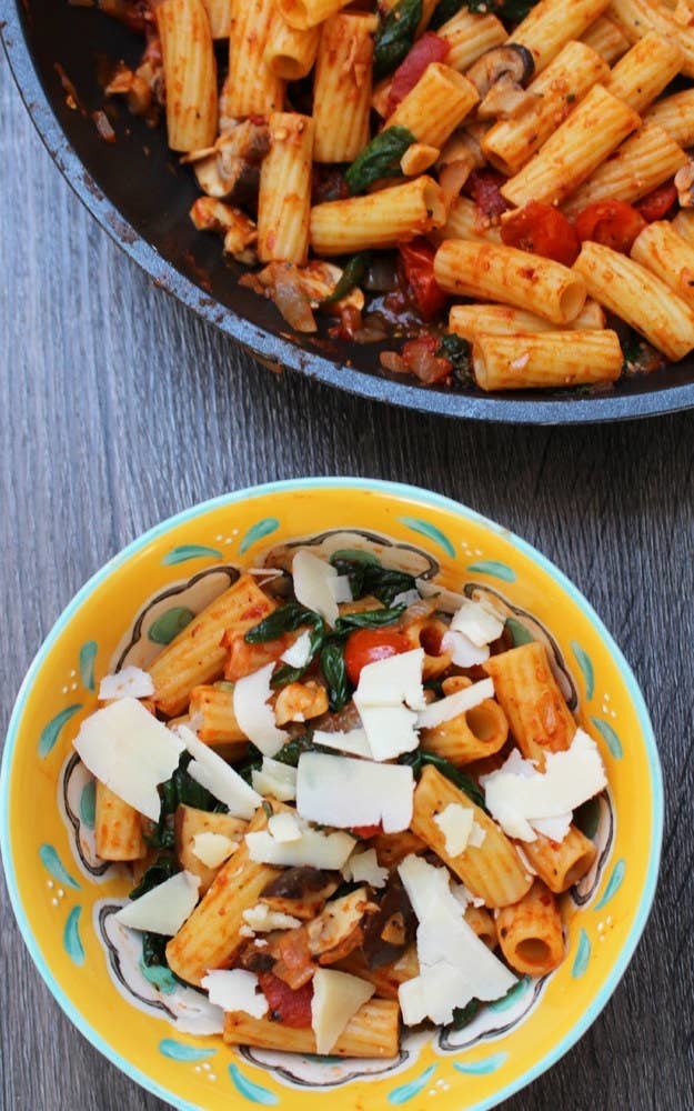 Penne with rigatoni