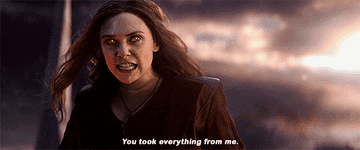 Wanda telling Thanos &quot;you took everything from me&quot; in Avengers: Endgame
