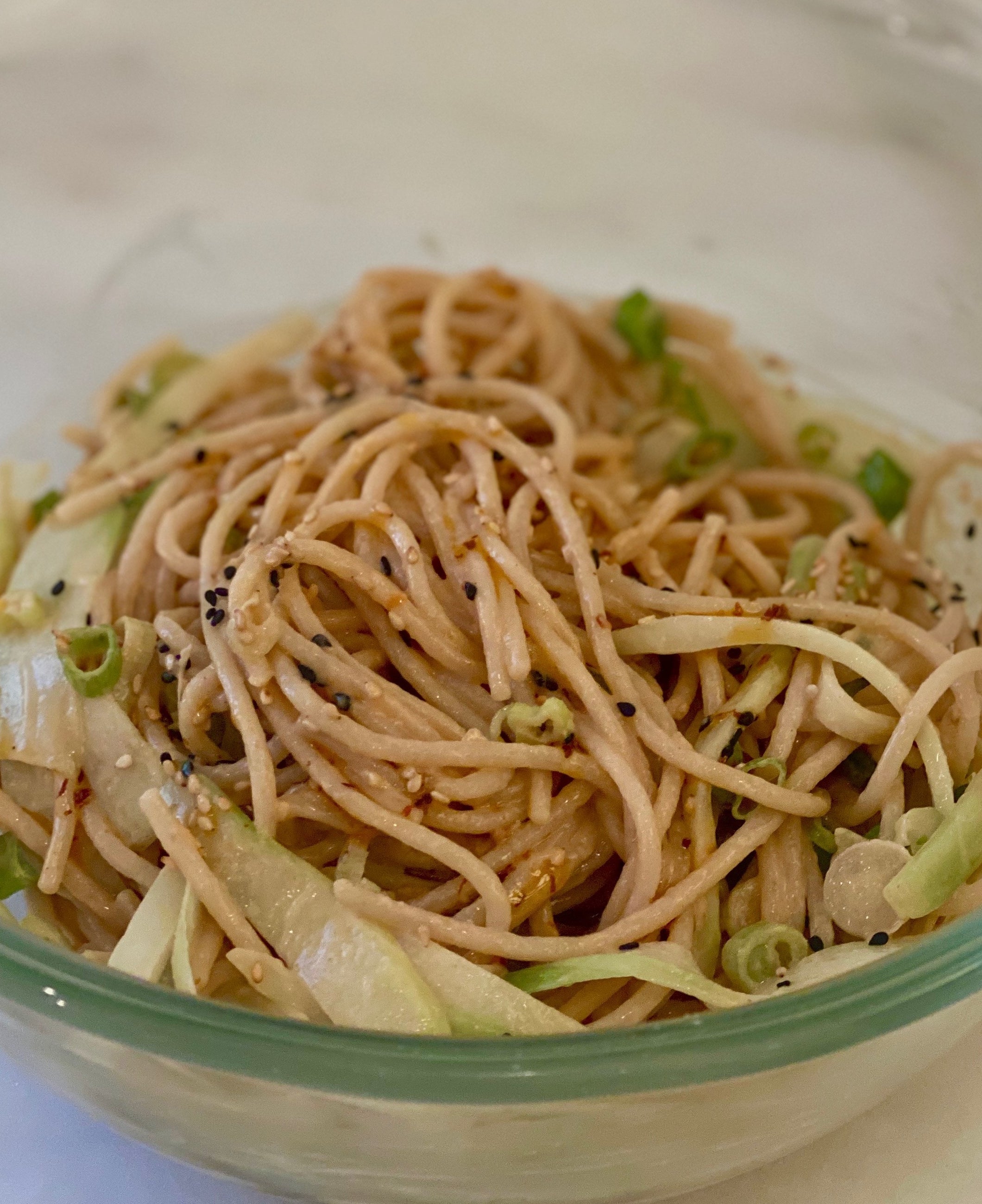 Asian-inspired sesame noodles