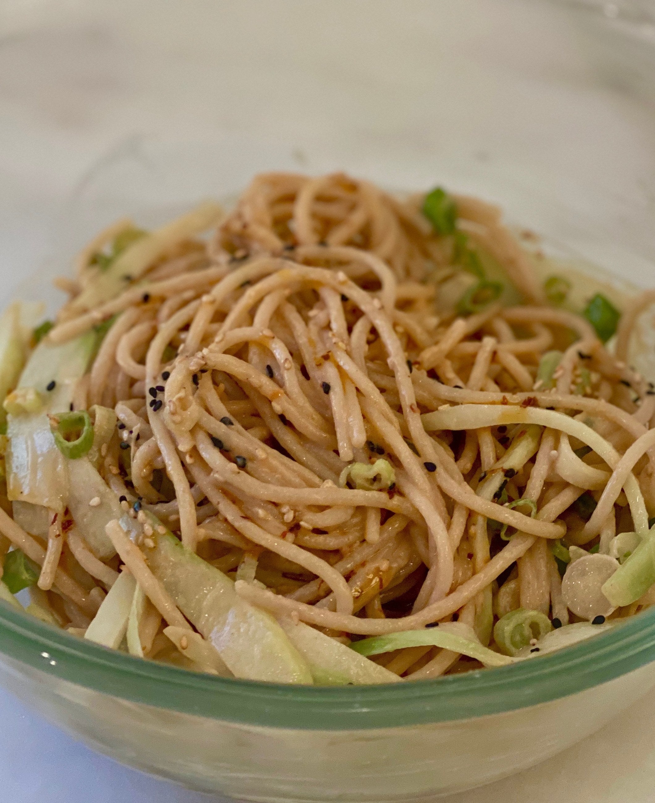 Asian-inspired sesame noodles
