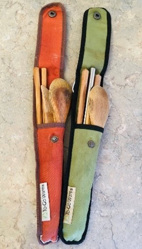 To Go Ware reusable bamboo utensils makes it convenient to eat on the go. 