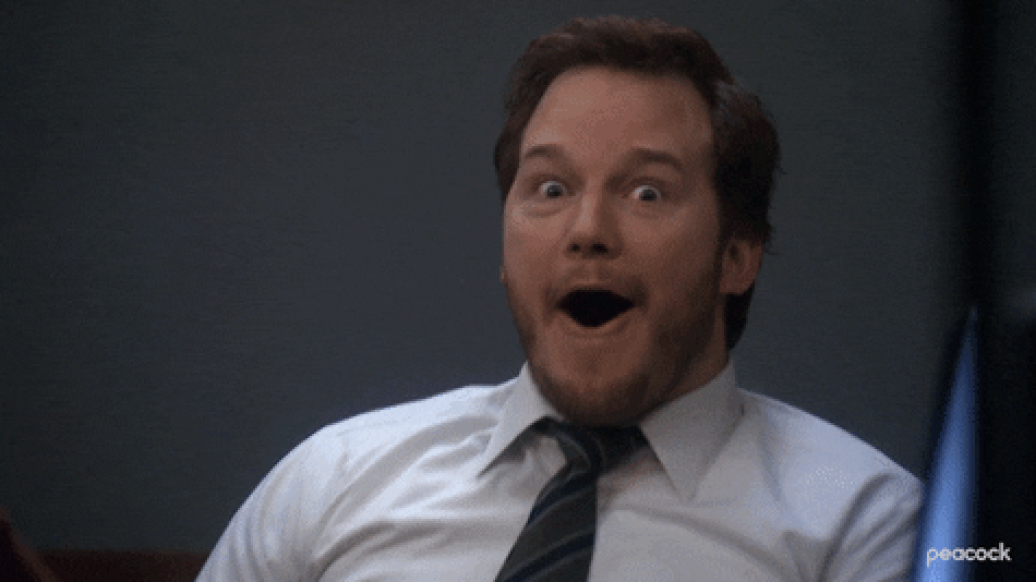 Andy Dwyer super excited on parks and rec