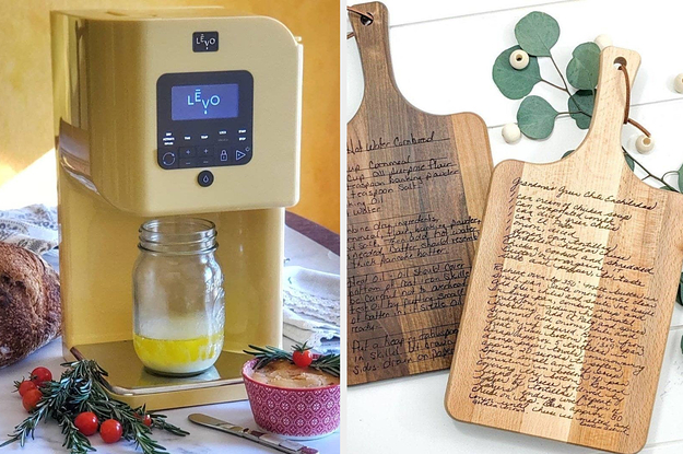 a levo machine and personalized cutting boards