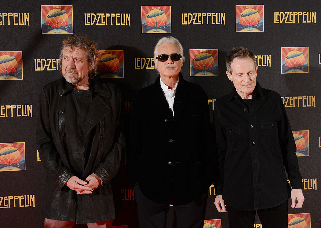 The band at the premiere of Led Zeppelin: Celebration Day