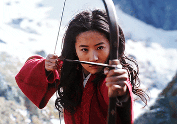 Mulan shooting her arrow