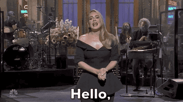 Adele says &quot;Hello, it&#x27;s me&quot; on set of &quot;Saturday Night Live&quot;