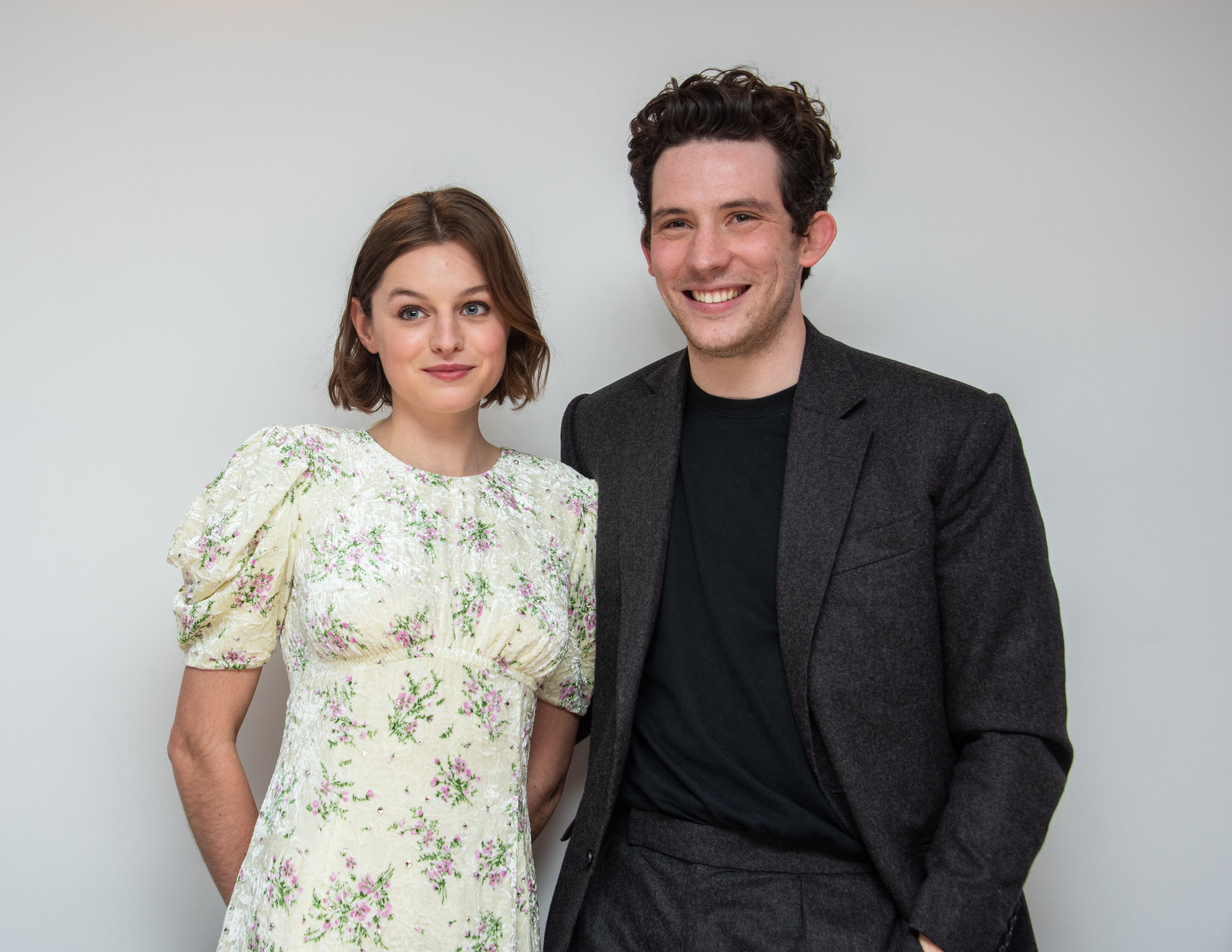 &quot;The Crown&quot; actors Emma Corrin and Josh O&#x27;Connor are photographed together