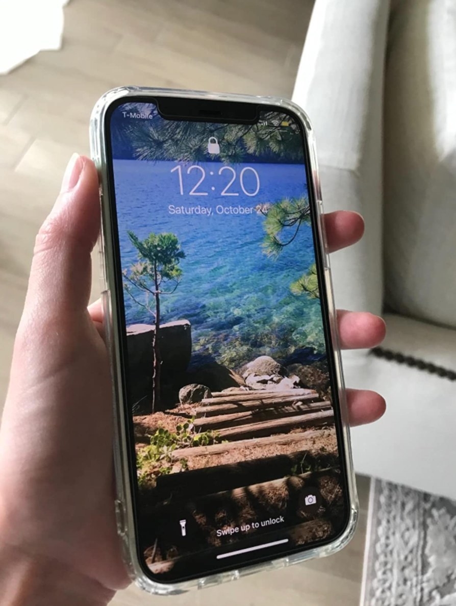 the glass screen protector on a iPhone
