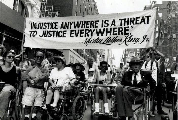 Disability Pride Parade in NYC, date unknown