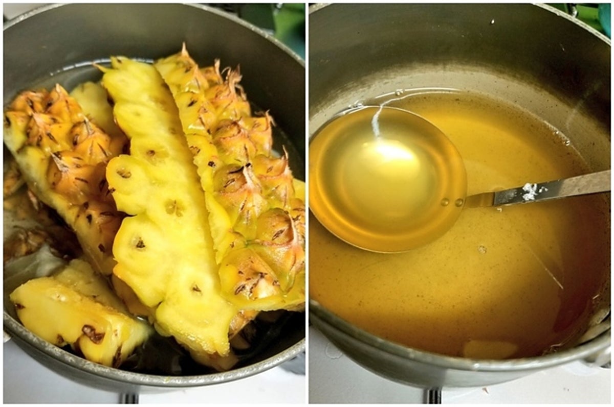 え 待って これ みんなが求めてるレシピじゃん パイナップルの皮ってジュースになるんだって