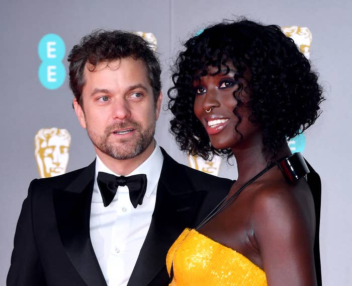 Joshua Jackson and Jodie Turner-Smith are photographed at the British Academy Film Awards