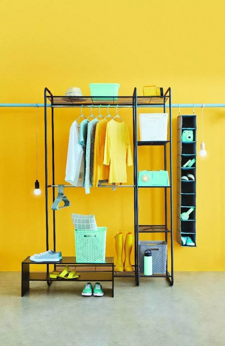 A freestanding closet