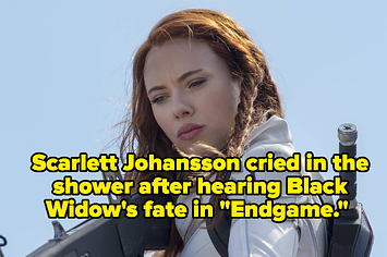 Scarlett Johansson cried in the shower after hearing Black Widow's fate in "Endgame."