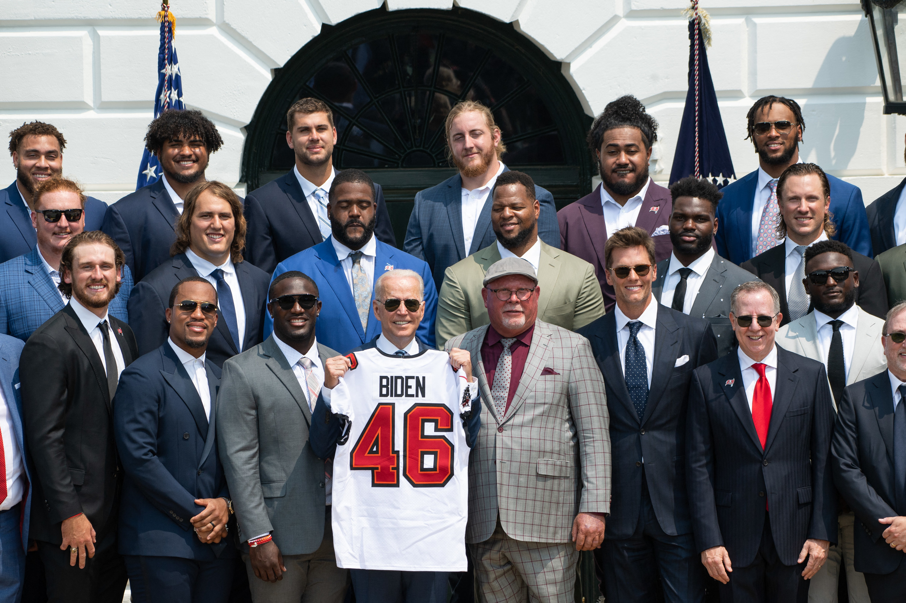 Biden hosts Tom Brady, NFL champion Buccaneers at White House