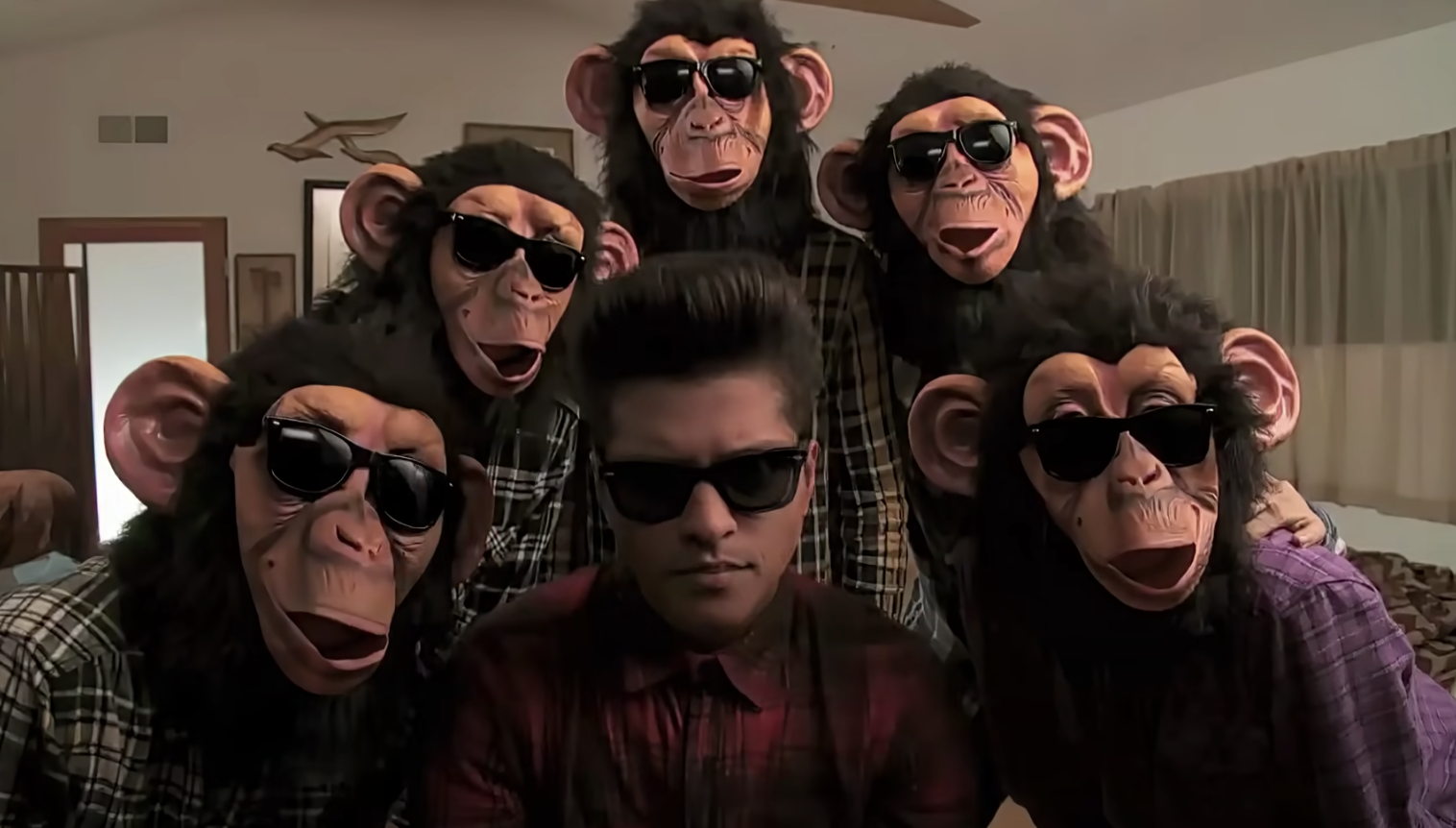 Танцующие обезьяны песня. Клип с обезьянами. Обезьяна поет.