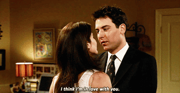 Ted to Robin on first date on How I Met Your Mother: &quot;I think I&#x27;m in love with you&quot;