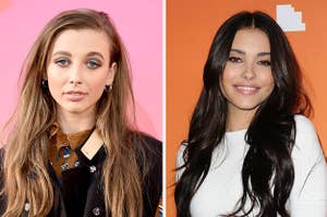 emma chamberlain on the left and madison beer on the right