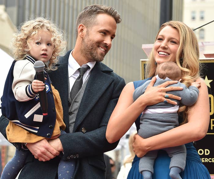 Blake and husband Ryan Reynolds bring their two oldest to an event