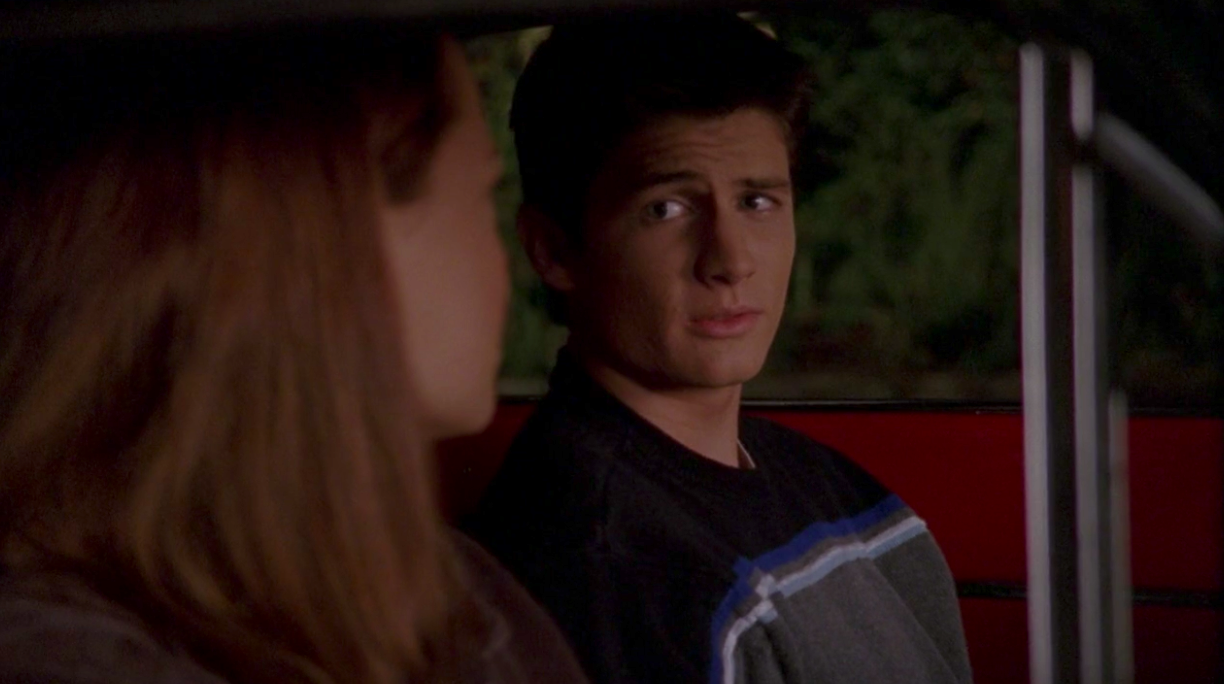 Nathan giving Haley a ride home on One Tree Hill