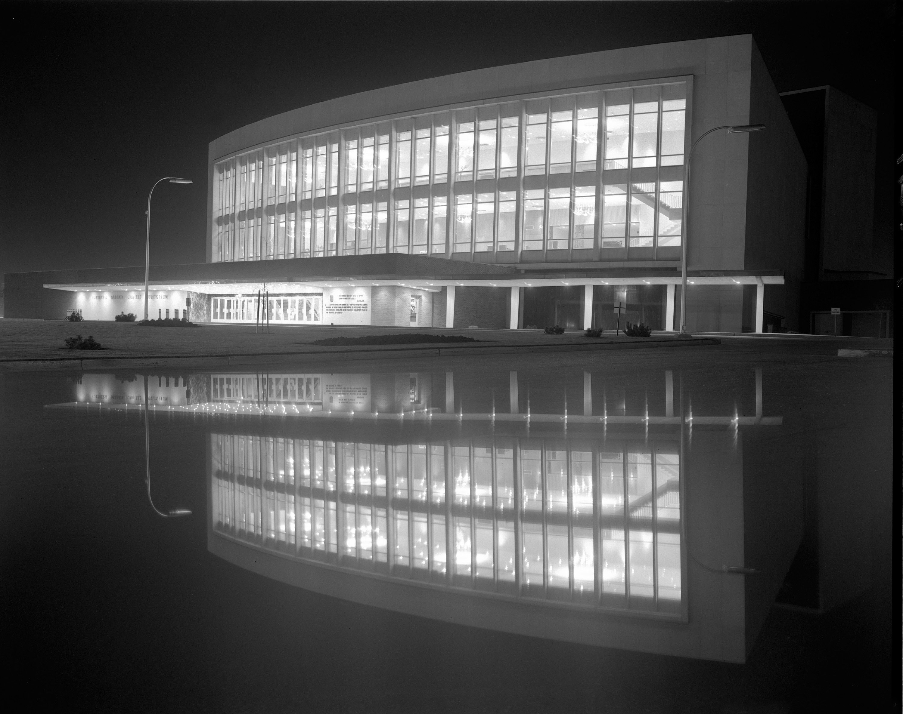 Mirrored Image of one of Alberta&#x27;a Jubilee Auditoria