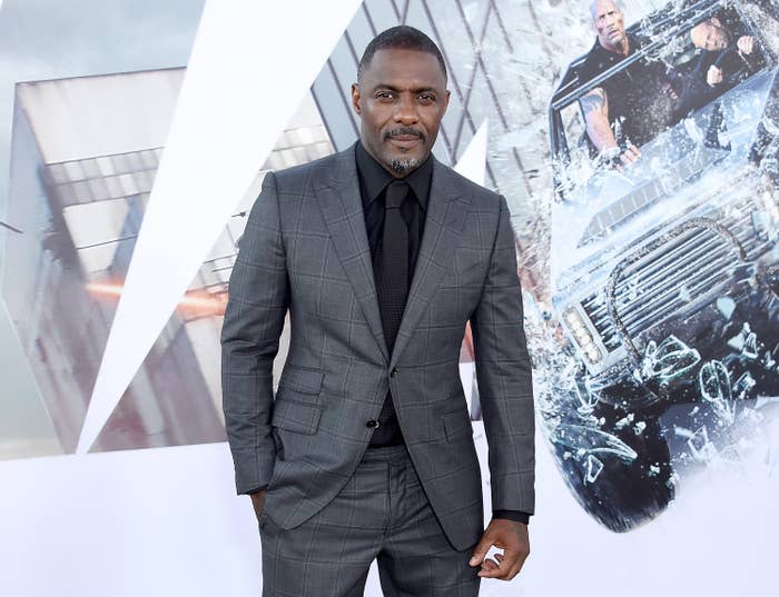 Idris Elba is photographed at a film premiere in 2019