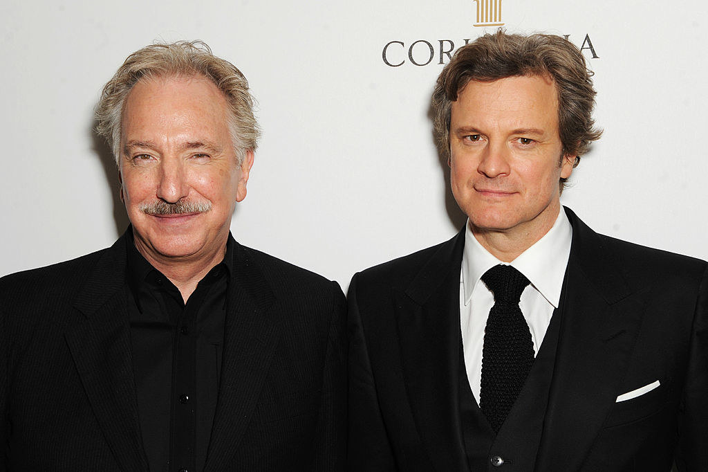 Alan Rickman and Colin Firth on the red carpet together