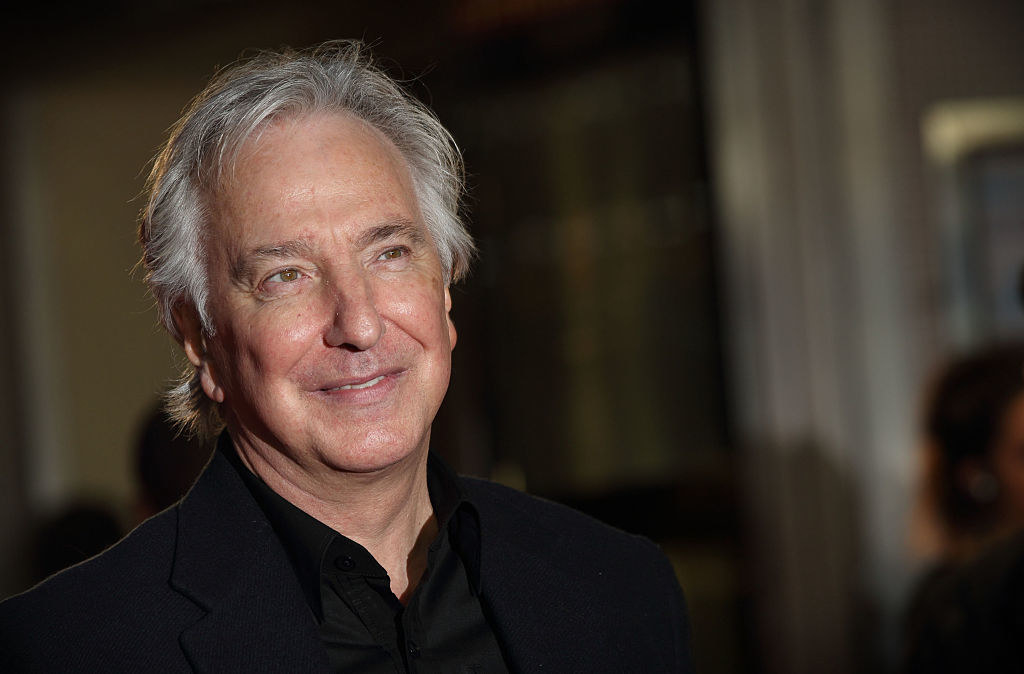 Alan Rickman at the premiere of one of his films