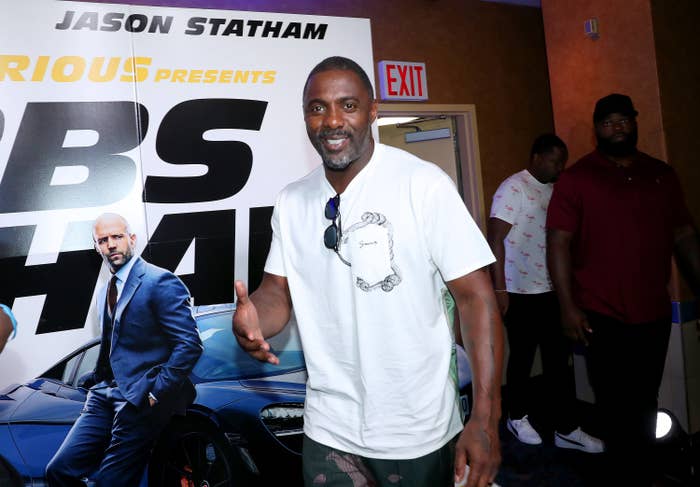 Idris Elba is photographed at a movie premiere
