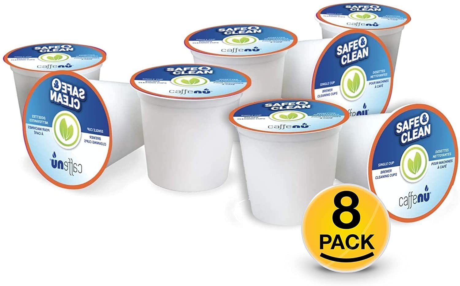 eight pack of cleaning k-cups