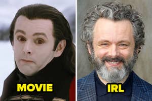 Michael Sheen with a bad wig and face paint on for Breaking Dawn Part 2 vs Michael Sheen IRL