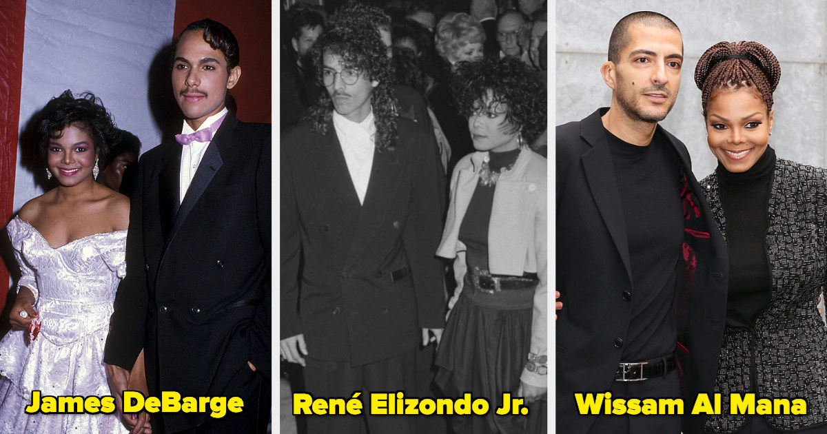 Janet Jackson with three ex-husbands