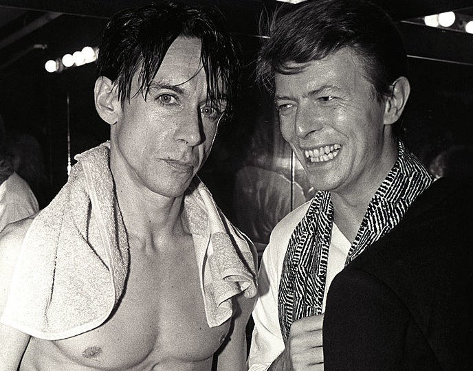 David Bowie and Iggy Pop