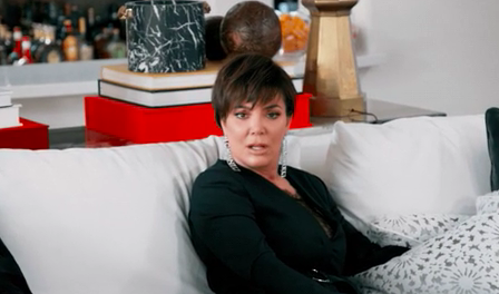 Kris Jenner looking slightly shocked