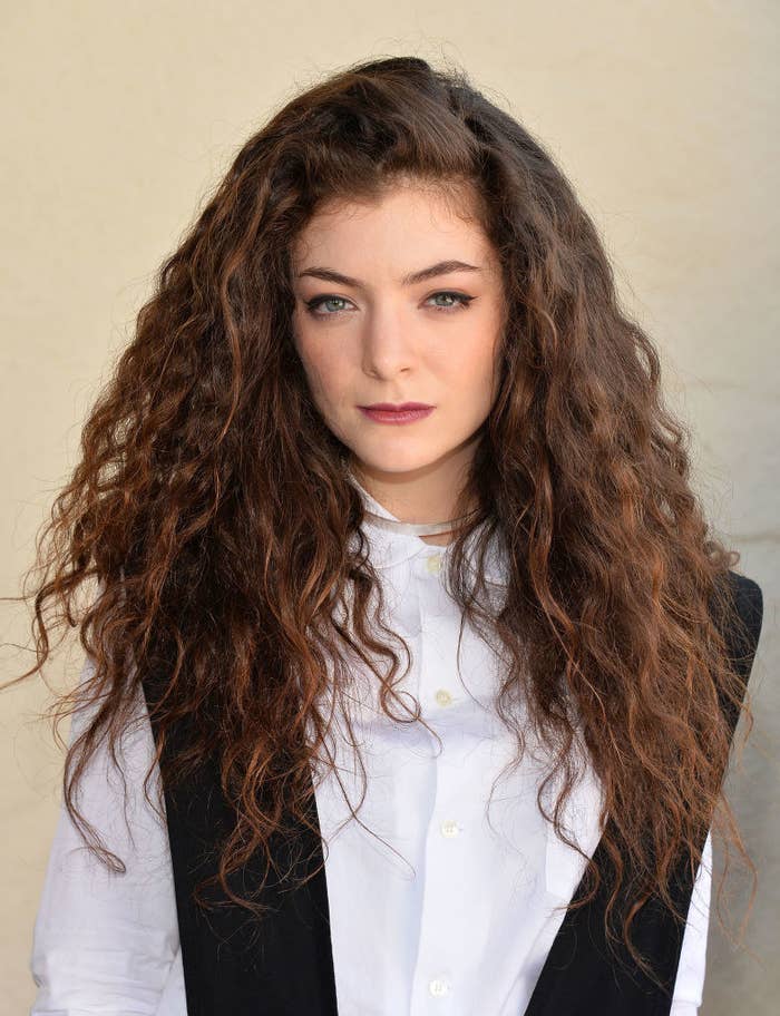 Lorde poses before performing on the ALT 98.7 Penthouse stage