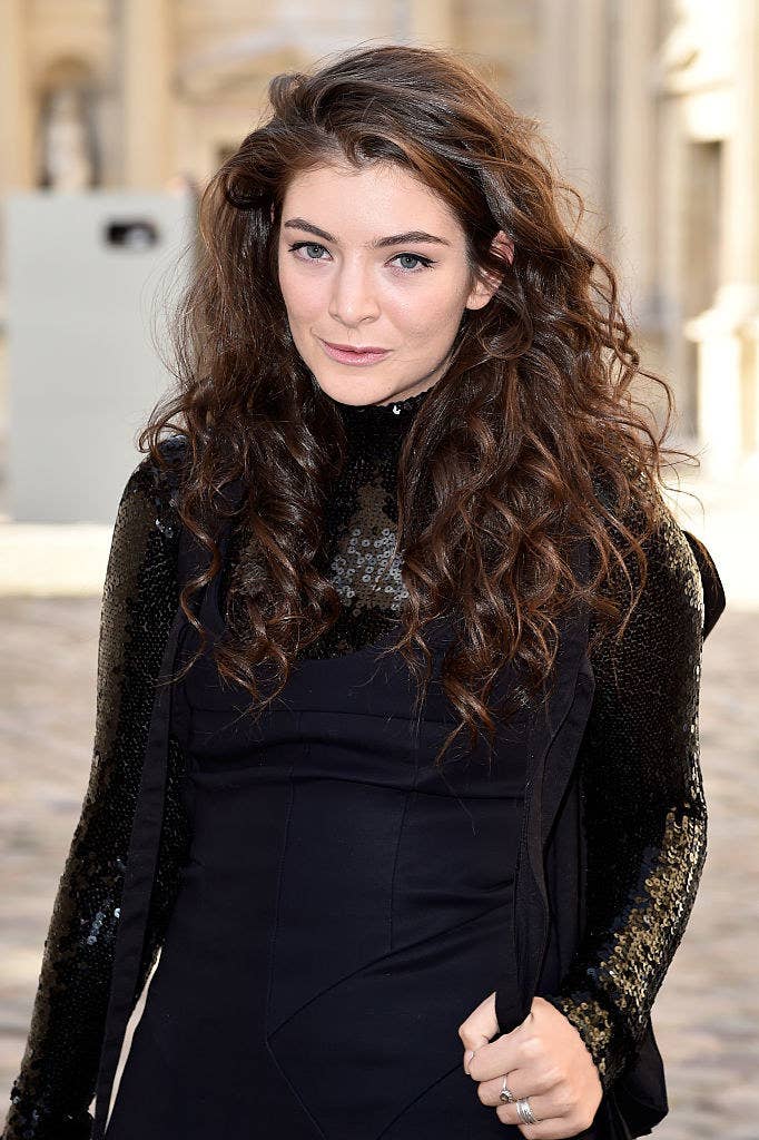 Lorde attends the Christian Dior show as part of the Paris Fashion Week Womenswear Fall/Winter 2015/2016