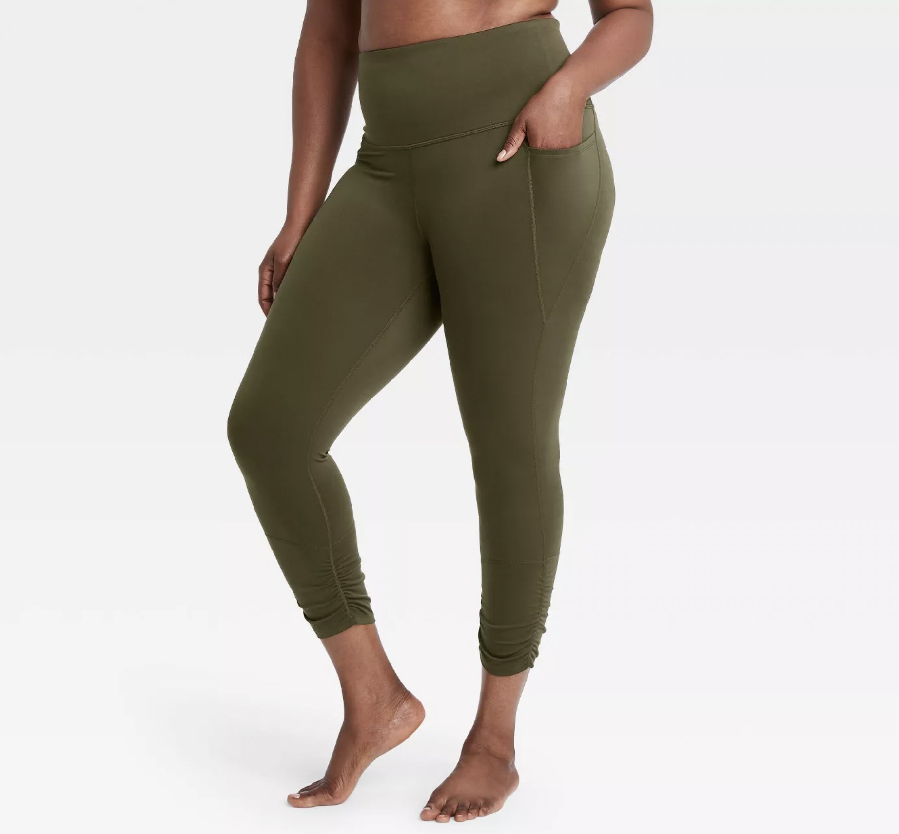 The olive green capri leggings